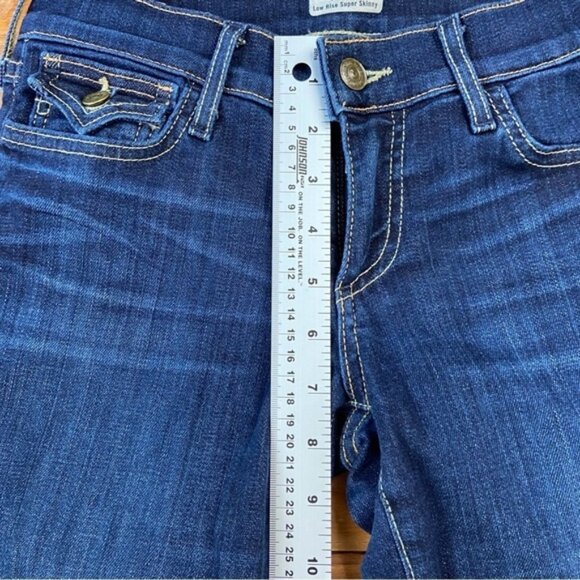 TRUE Religion Casey low rise super skinny flap pockets stretch made in USA 25 - Picture 12 of 13